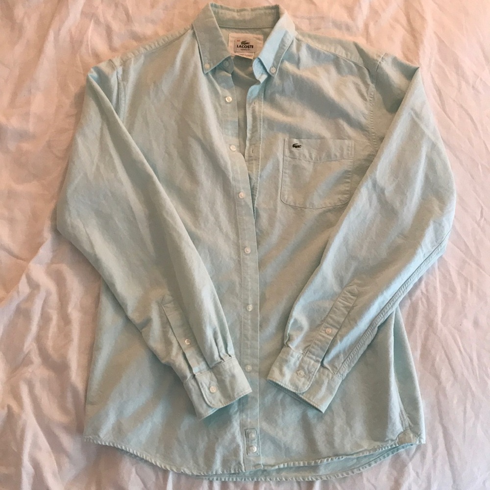Lacoste Men’s Oxford Classic Fit Solid Shirt